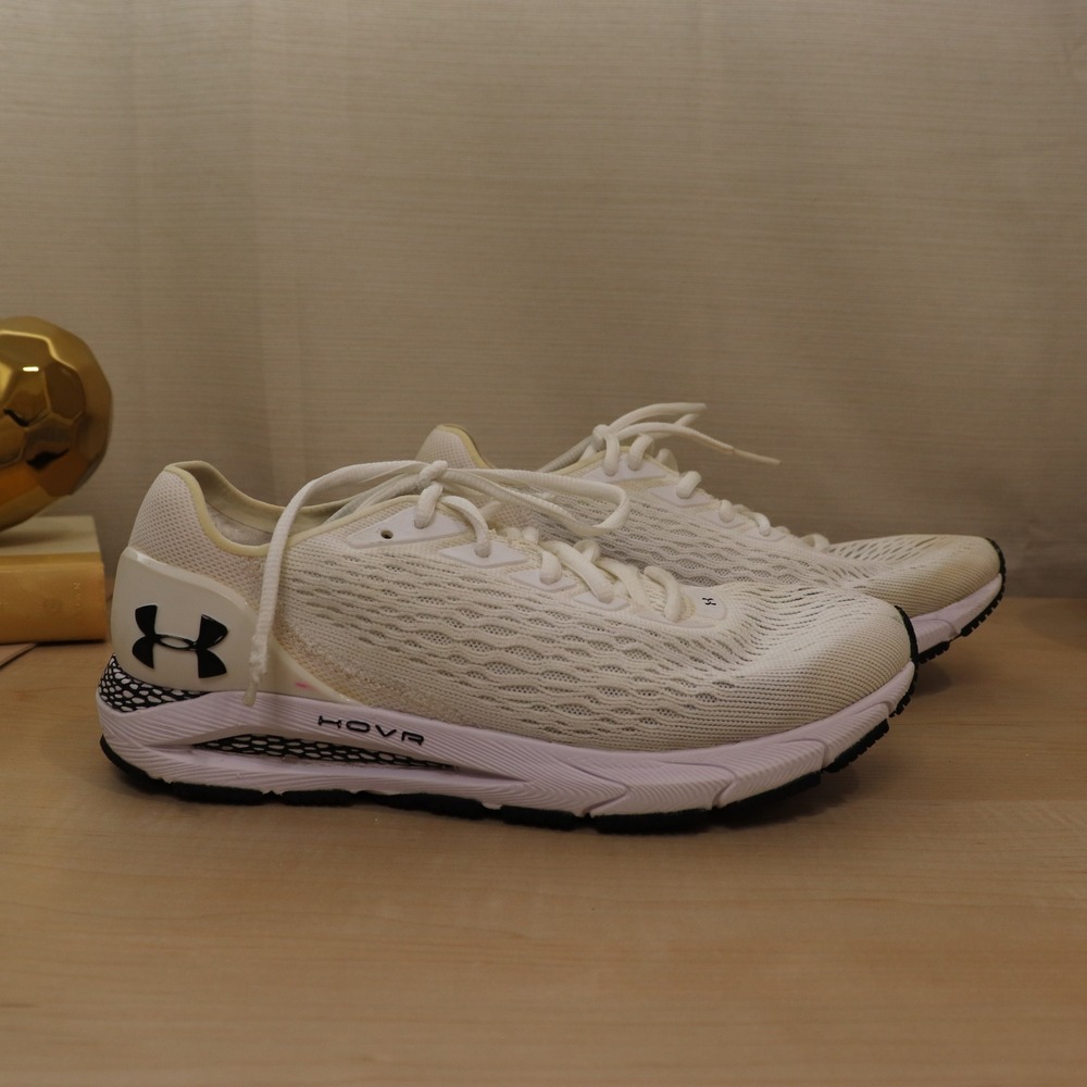 UNDER ARMOUR White HOVR Sonic 3 Bluetooth‎ Running Shoes 8.5 3022596-101